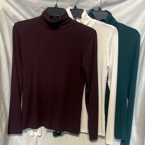Set of 3: Ladies Style & Co Mock Turtle Neck Tops